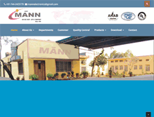 Tablet Screenshot of mannindia.com